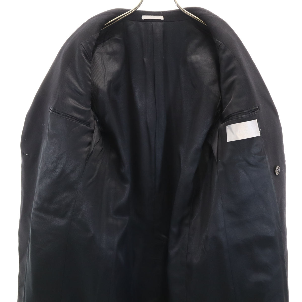 Dior ディオール イタリア製 チェスターコート 46 ブラック メンズ