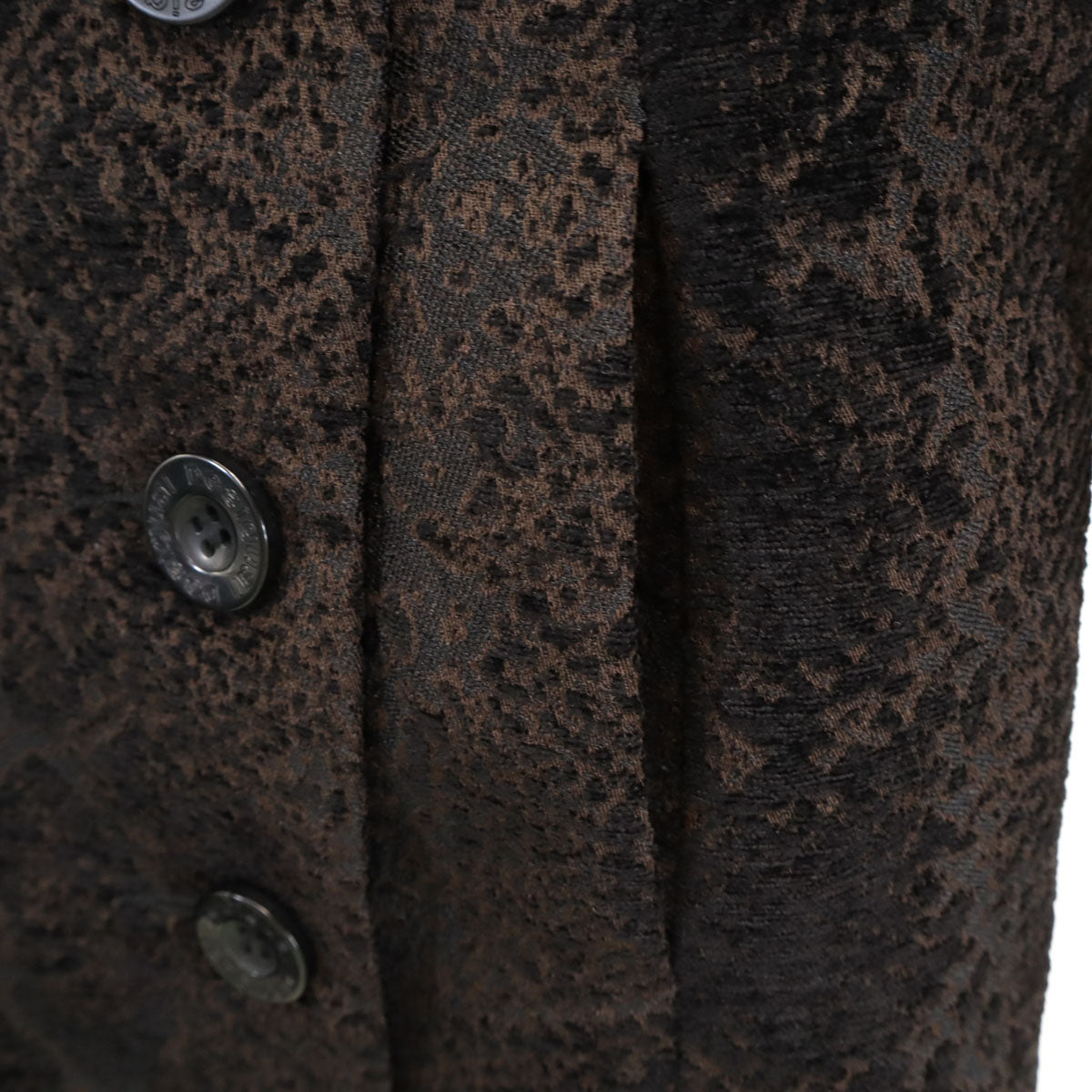 美品 Desigual デシグアル パイソン柄 コート 38 ブラウン系 レディース