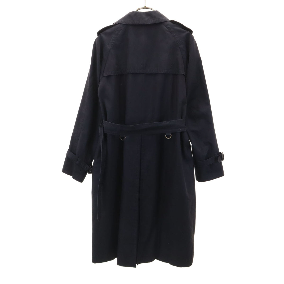 Aquascutum LONDON アクアスキュータム ロンドン 日本製 トレンチコート 8 濃紺 レディース