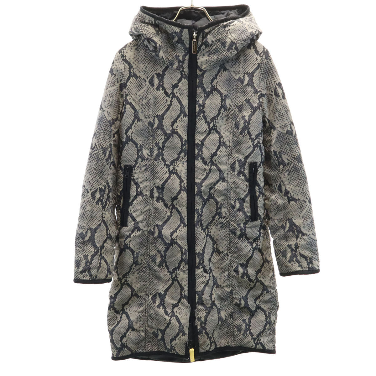 HYSTERICS ヒステリックス 総柄 中綿コート F グレー系 ヒステリックグラマー レディース
