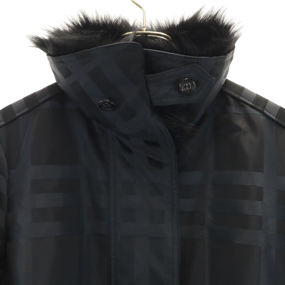 美品 BURBERRY LONDON バーバリーロンドン 日本製 コート 38 ブラック 三陽商会 レディース