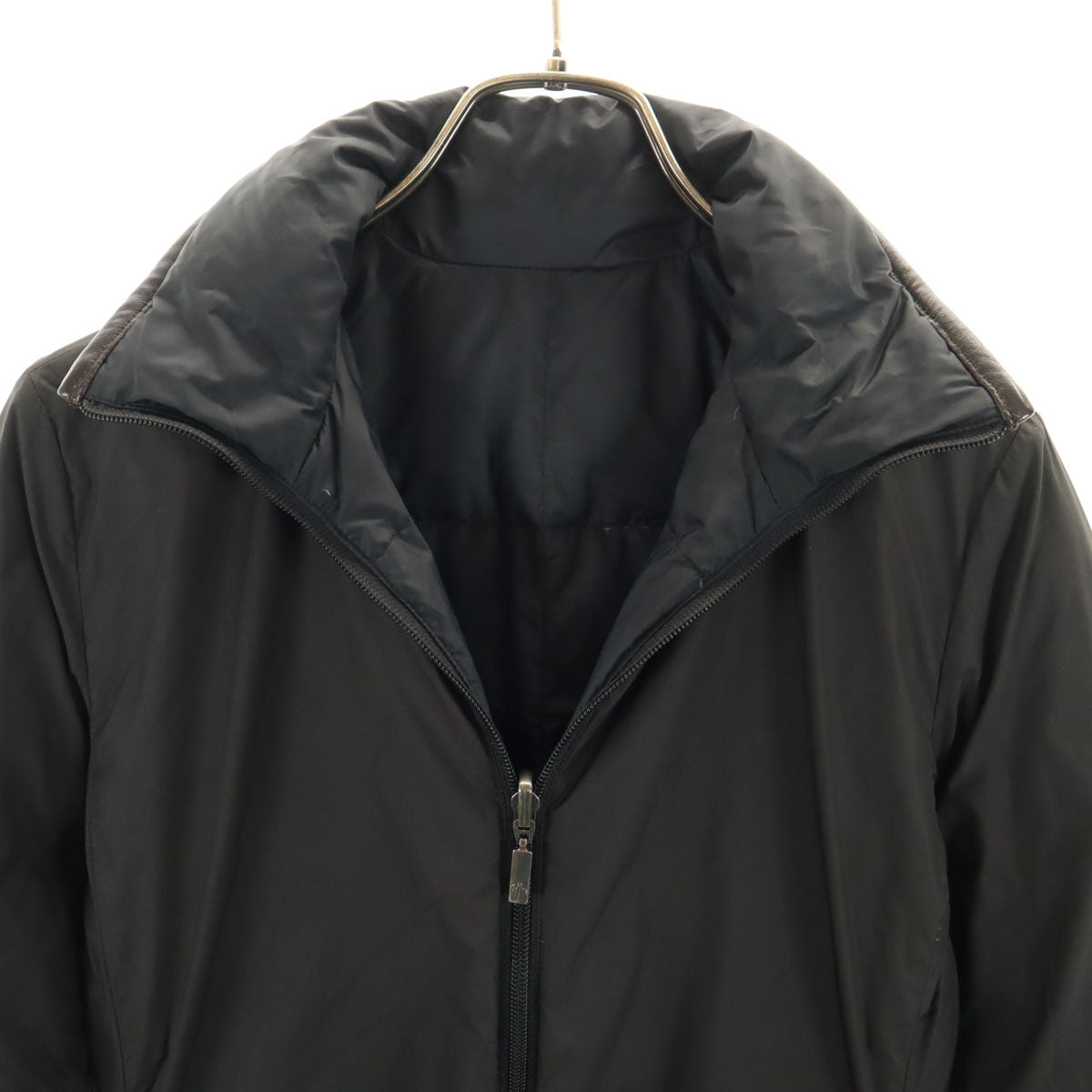 MONCLER モンクレール リバーシブル ダウンコート 0 チャコールブラック レディース