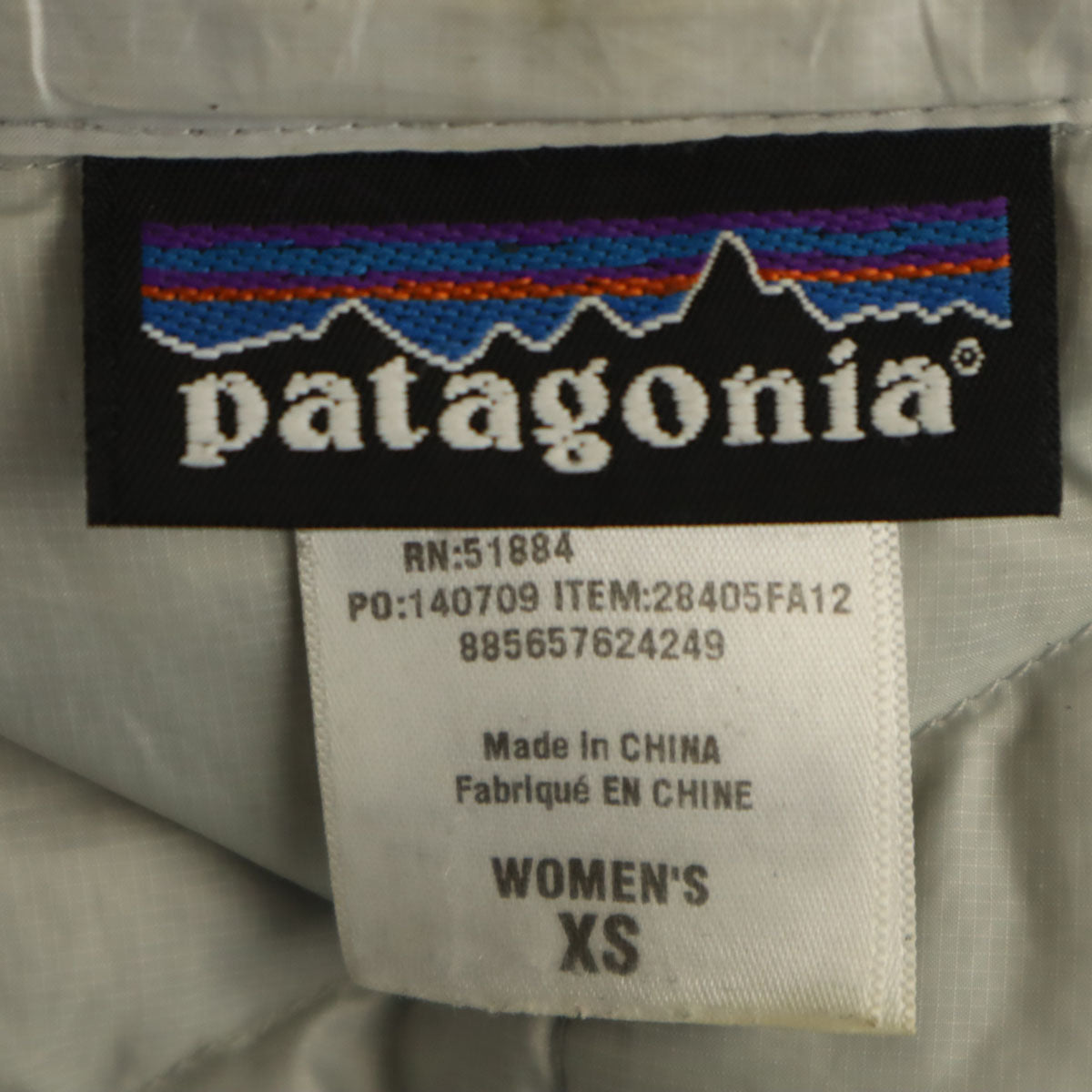 patagonia パタゴニア トレス コート XS チャコールグレー 28405FA12 アウトドア ダウンライナー付き レディース