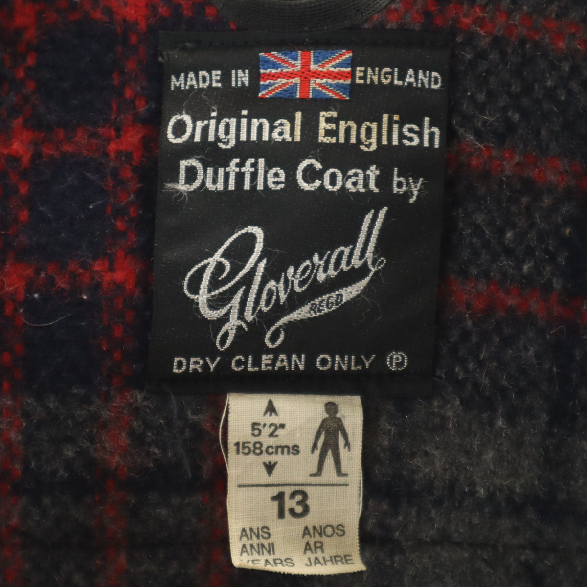 Gloverall グローバーオール イングランド製 メルトン ダッフルコート 13 ネイビー キッズ