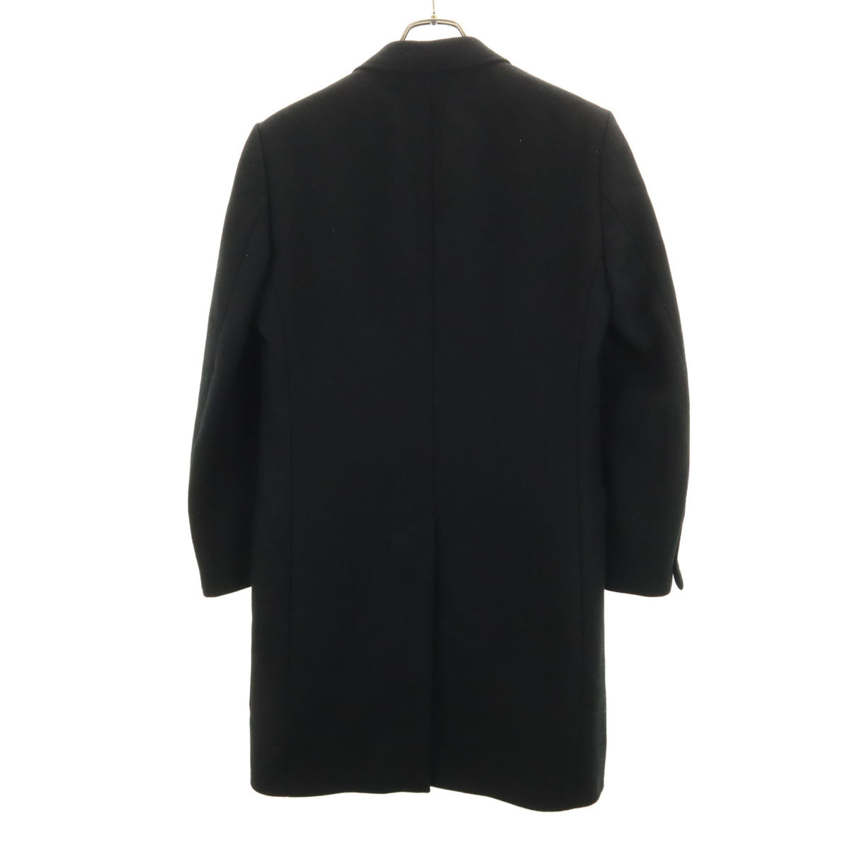 SAINT LAURENT サンローラン イタリア製 メルトン チェスターコート 48 ブラック メンズ