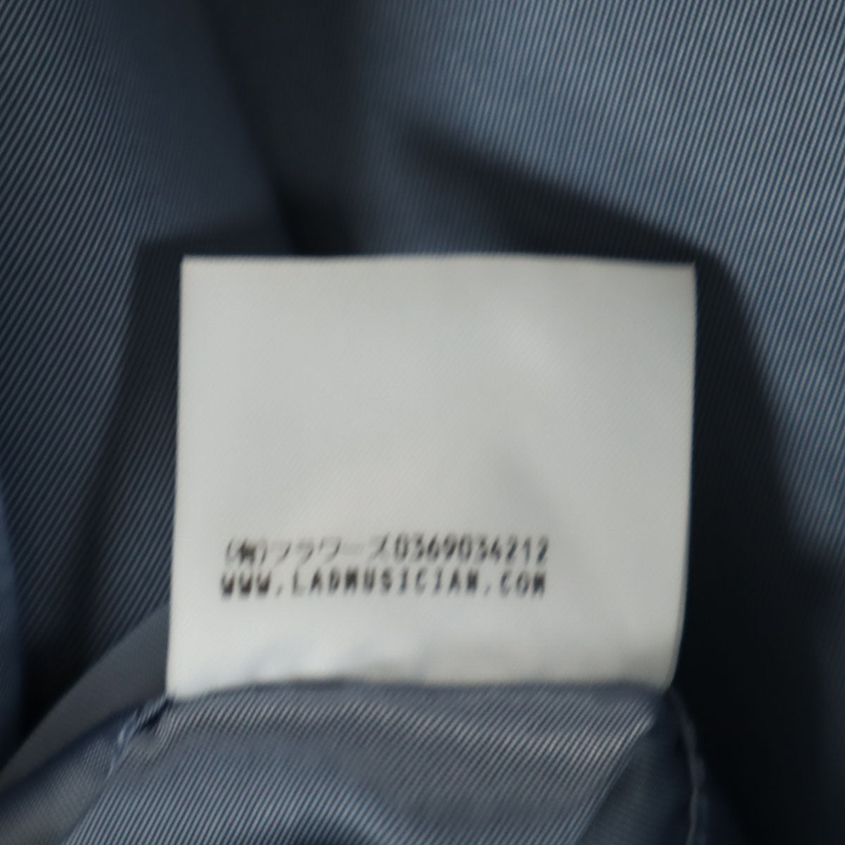 LAD MUSICIAN ラッドミュージシャン ステンカラーコート 46 ブルーグレー系 メンズ