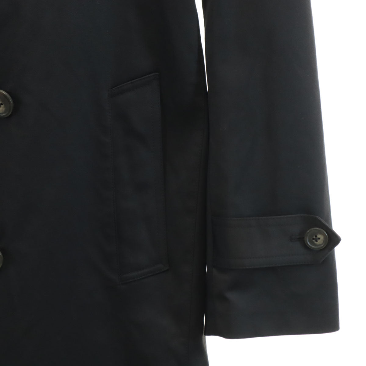 美品 LAUREN RALPH LAUREN ローレンラルフローレン トレンチコート 40R ブラック ライナー付き メンズ