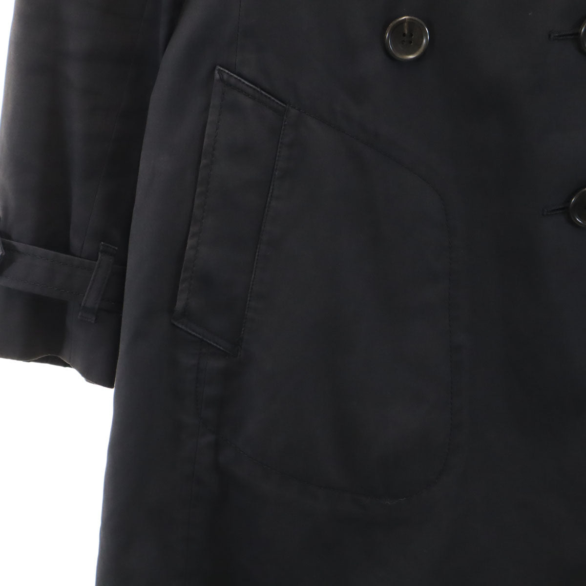 Paul Smith BLACK ポールスミス ブラック トレンチコート 40 ブラック ベストライナー付き レディース