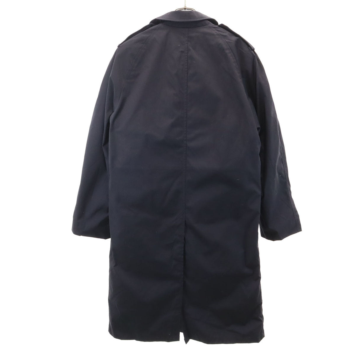 US NAVY アメリカ海軍 80s オールウェザーコート DLA ヴィンテージ ミリタリー ロングコート 36 ブラック系 ライナー メンズ