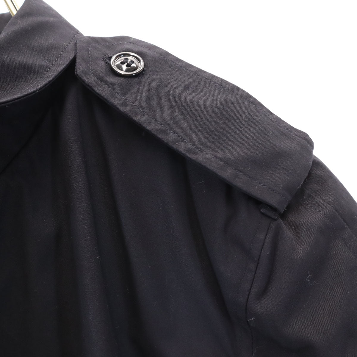 US NAVY アメリカ海軍 80s オールウェザーコート DLA ヴィンテージ ミリタリー ロングコート 36 ブラック系 ライナー メンズ