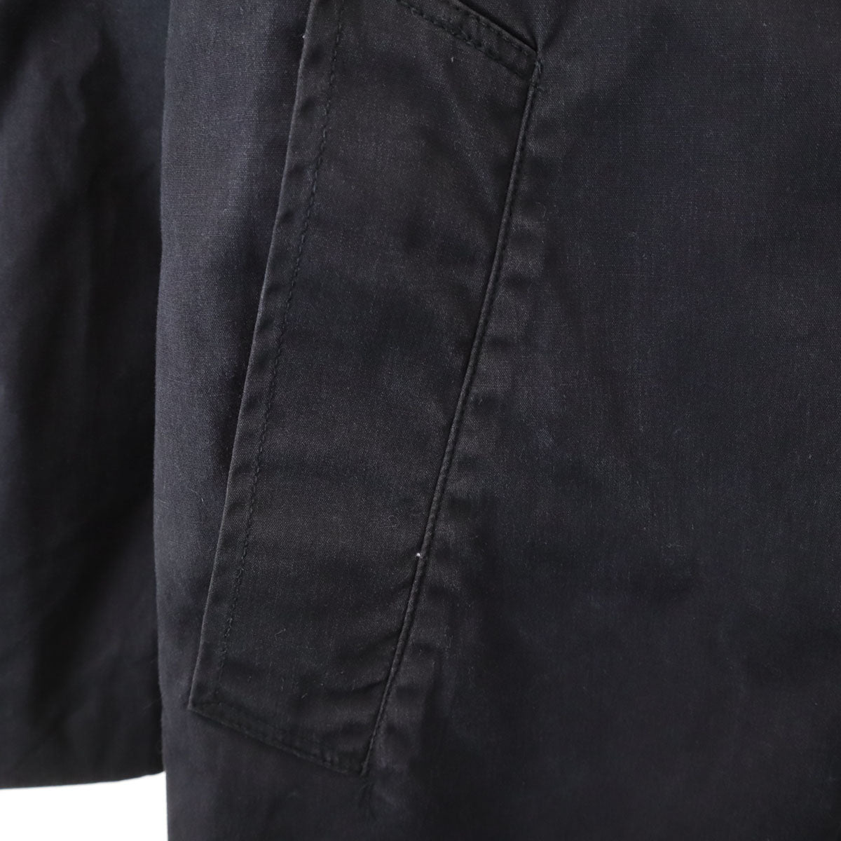 US NAVY アメリカ海軍 80s オールウェザーコート DLA ヴィンテージ ステンカラー ロングコート 36 ブラック系 ライナー メンズ