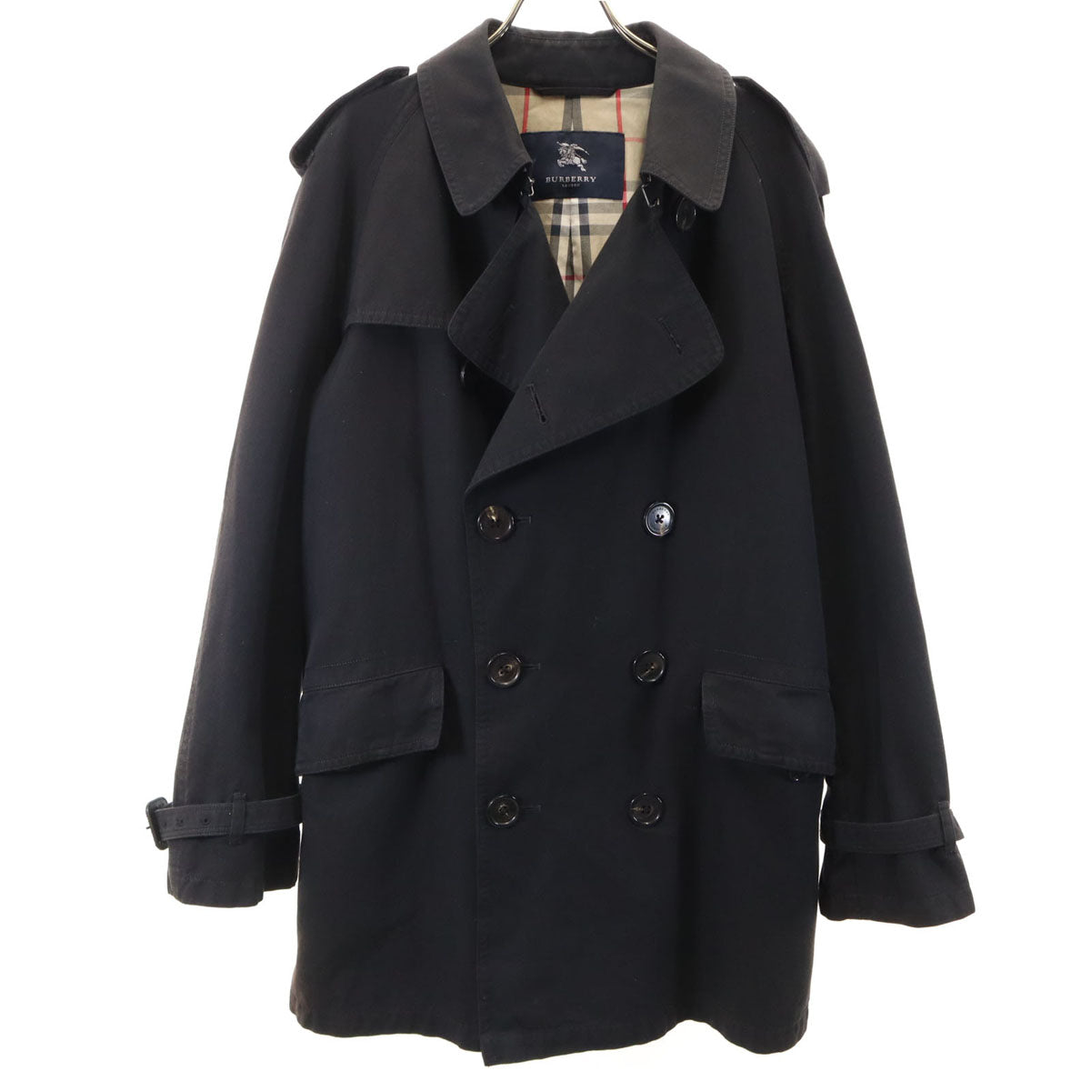BURBERRY バーバリー LONDON トレンチコート L ブラック系 三陽商会 メンズ