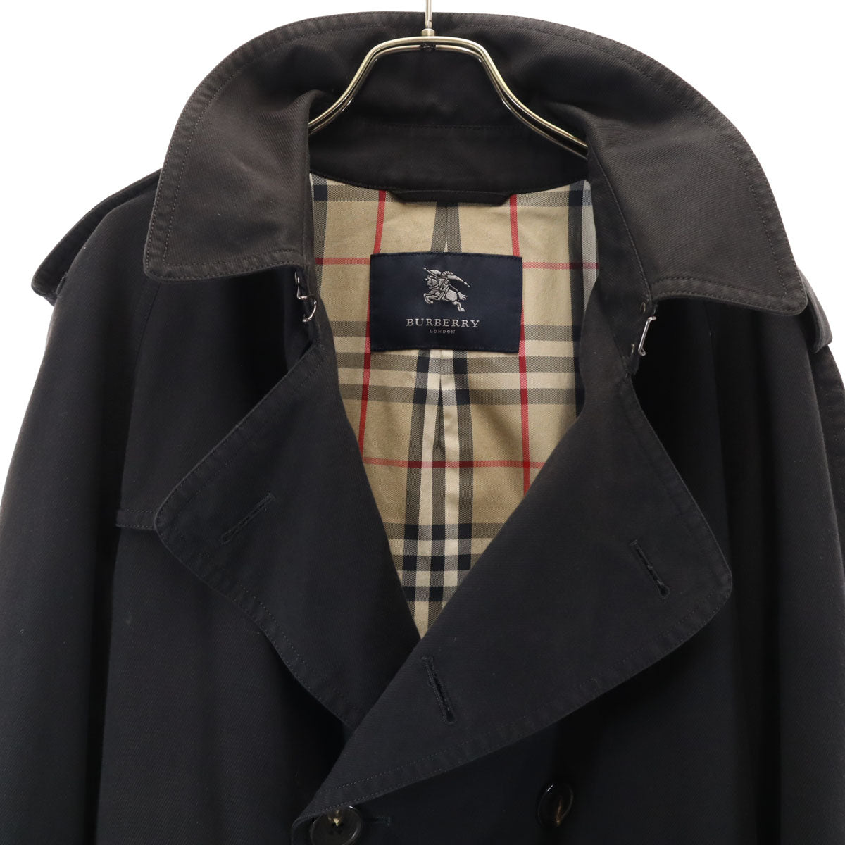 BURBERRY バーバリー LONDON トレンチコート L ブラック系 三陽商会 メンズ