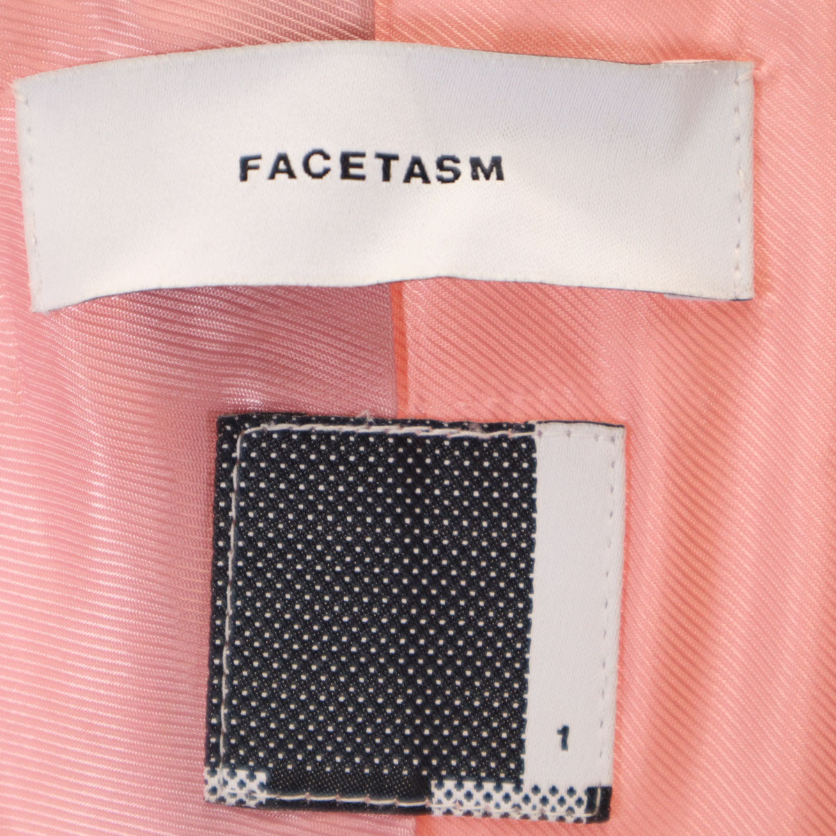 FACETASM ファセッタズム 日本製 ウールブレンド コート 1 ピンク系 レディース