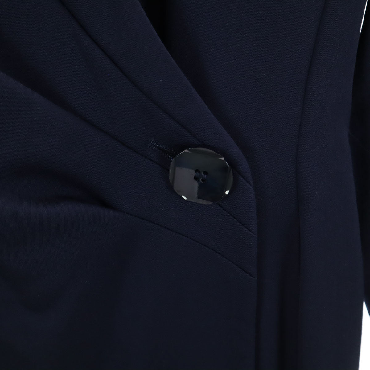 YVES SAINT LAURENT イヴサンローラン 90s ウール オールド コート S ネイビー レディース