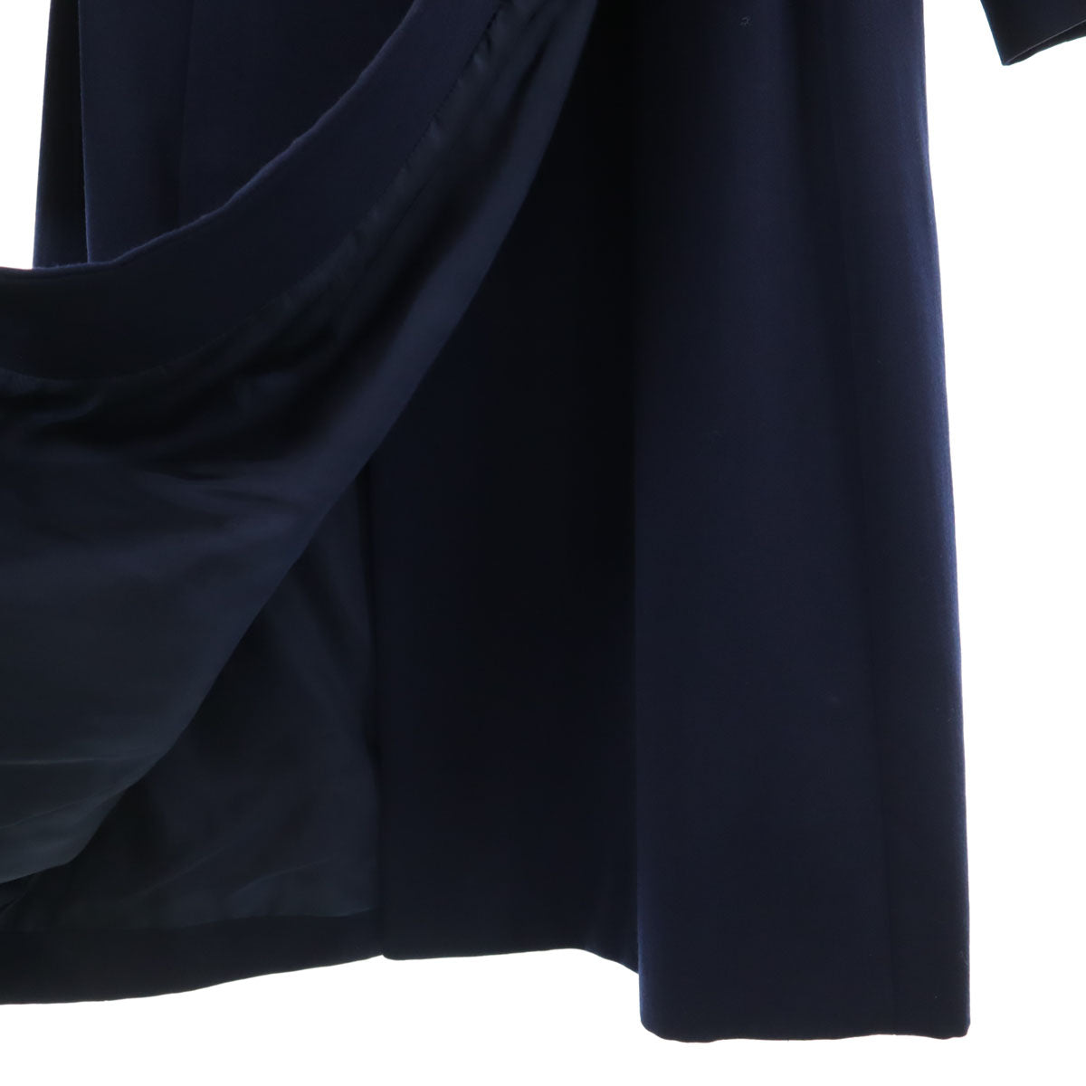 YVES SAINT LAURENT イヴサンローラン 90s ウール オールド コート S ネイビー レディース