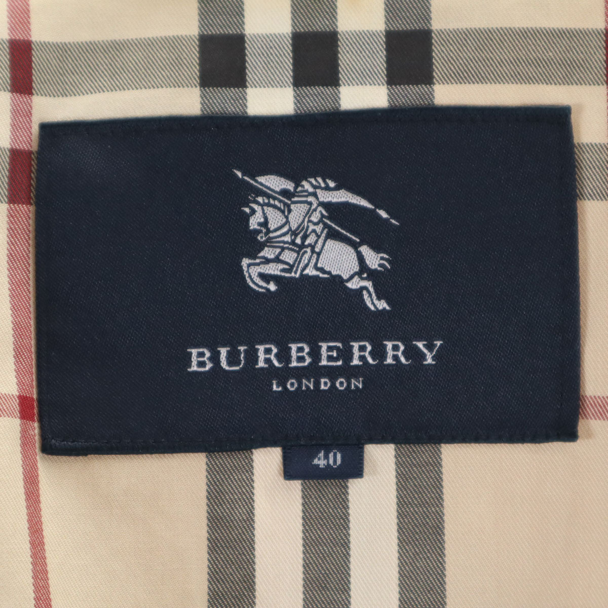 BURBERRY バーバリー ステンカラーコート 40 ベージュ 三陽商会 レディース