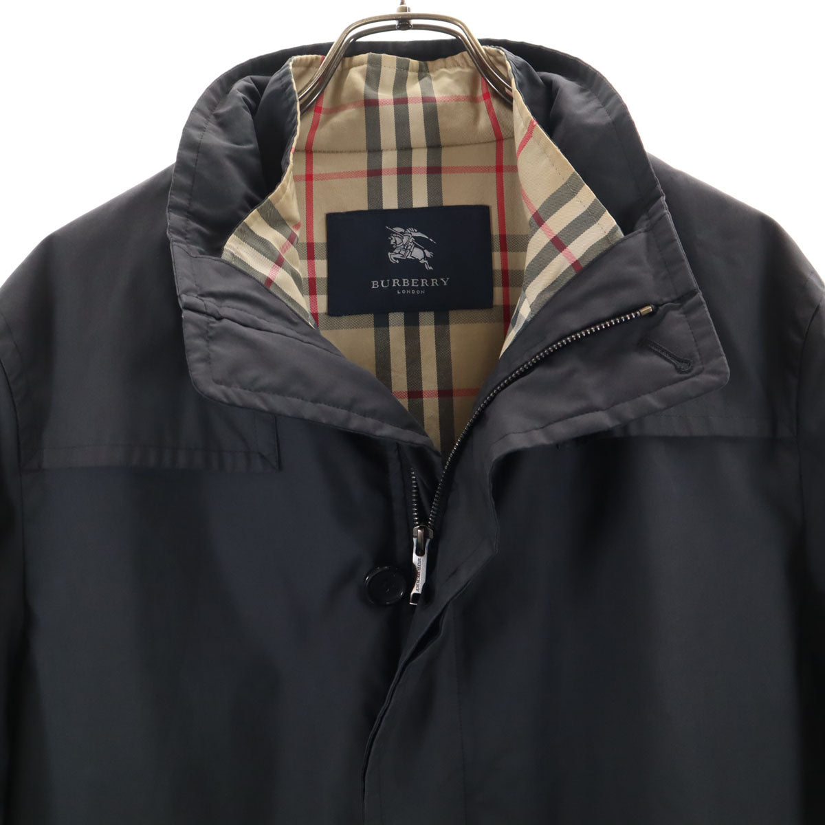 BURBERRY バーバリー 日本製 ライナー付き コート M ブラック 三陽商会 メンズ