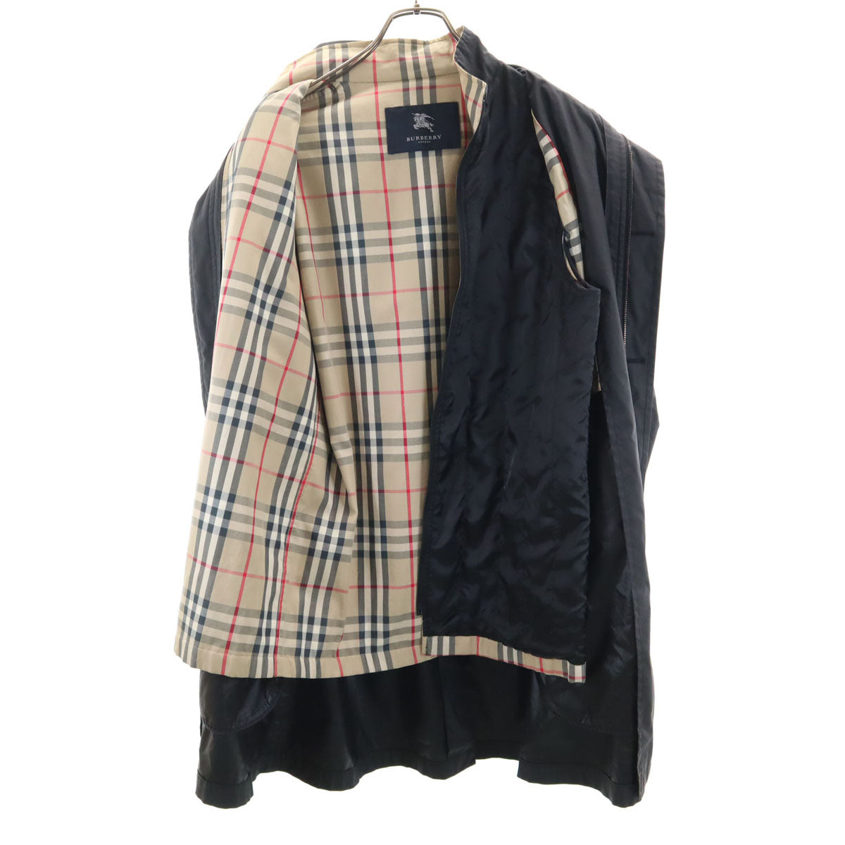 BURBERRY バーバリー 日本製 ライナー付き コート M ブラック 三陽商会 メンズ