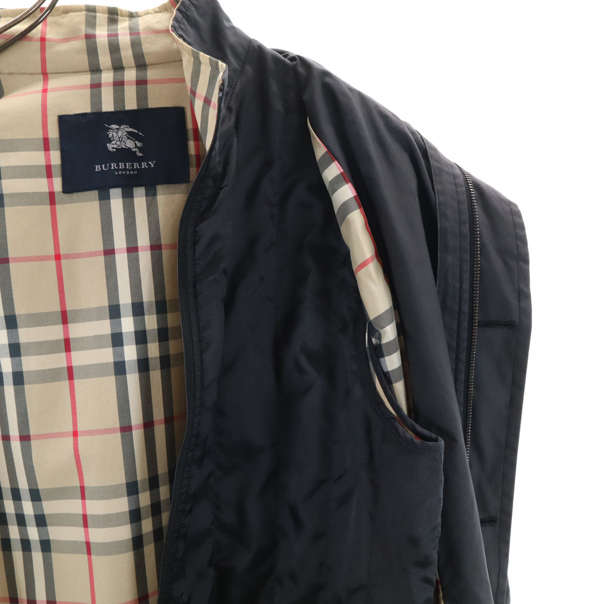 BURBERRY バーバリー 日本製 ライナー付き コート M ブラック 三陽商会 メンズ