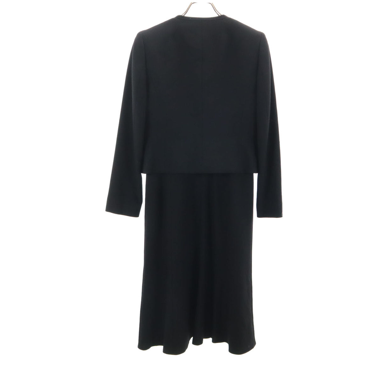 美品 Chloe クロエ 日本製 長袖 フォーマル アンサンブル 7AR ブラック ワンピース レディース
