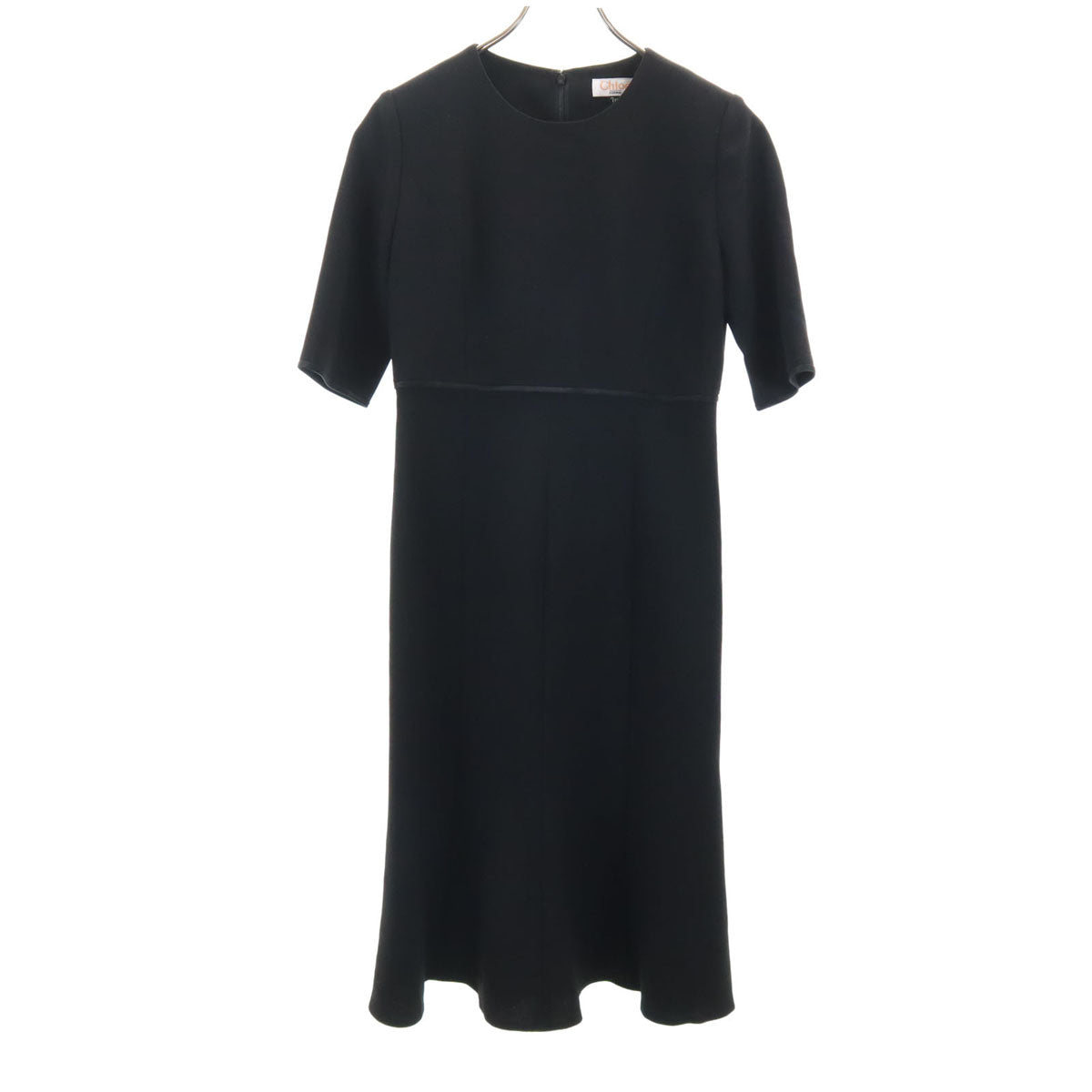 美品 Chloe クロエ 日本製 長袖 フォーマル アンサンブル 7AR ブラック ワンピース レディース