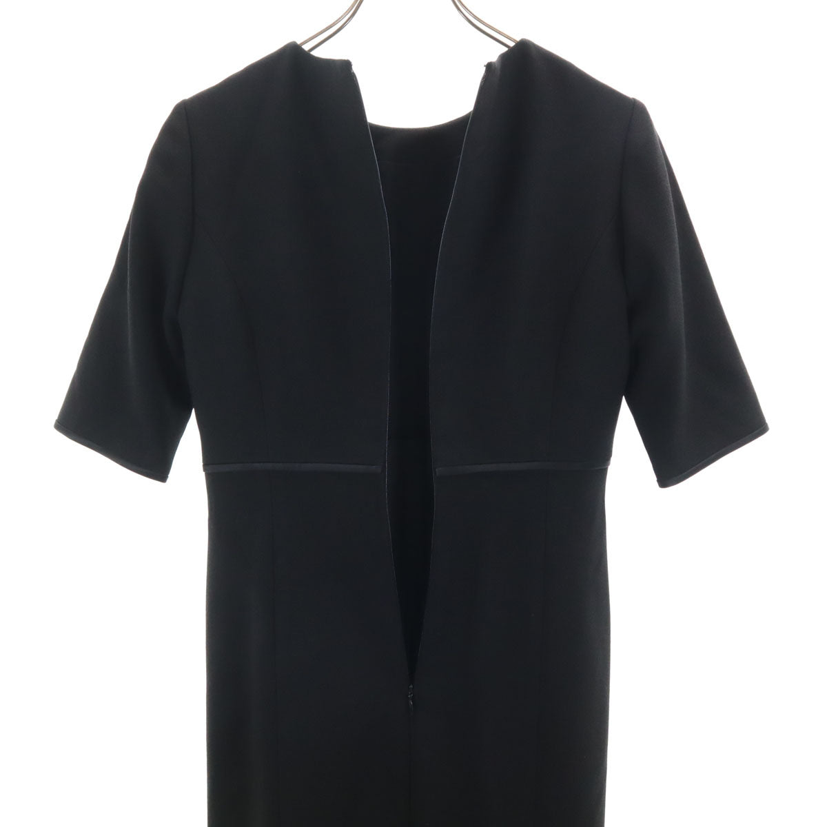 美品 Chloe クロエ 日本製 長袖 フォーマル アンサンブル 7AR ブラック ワンピース レディース