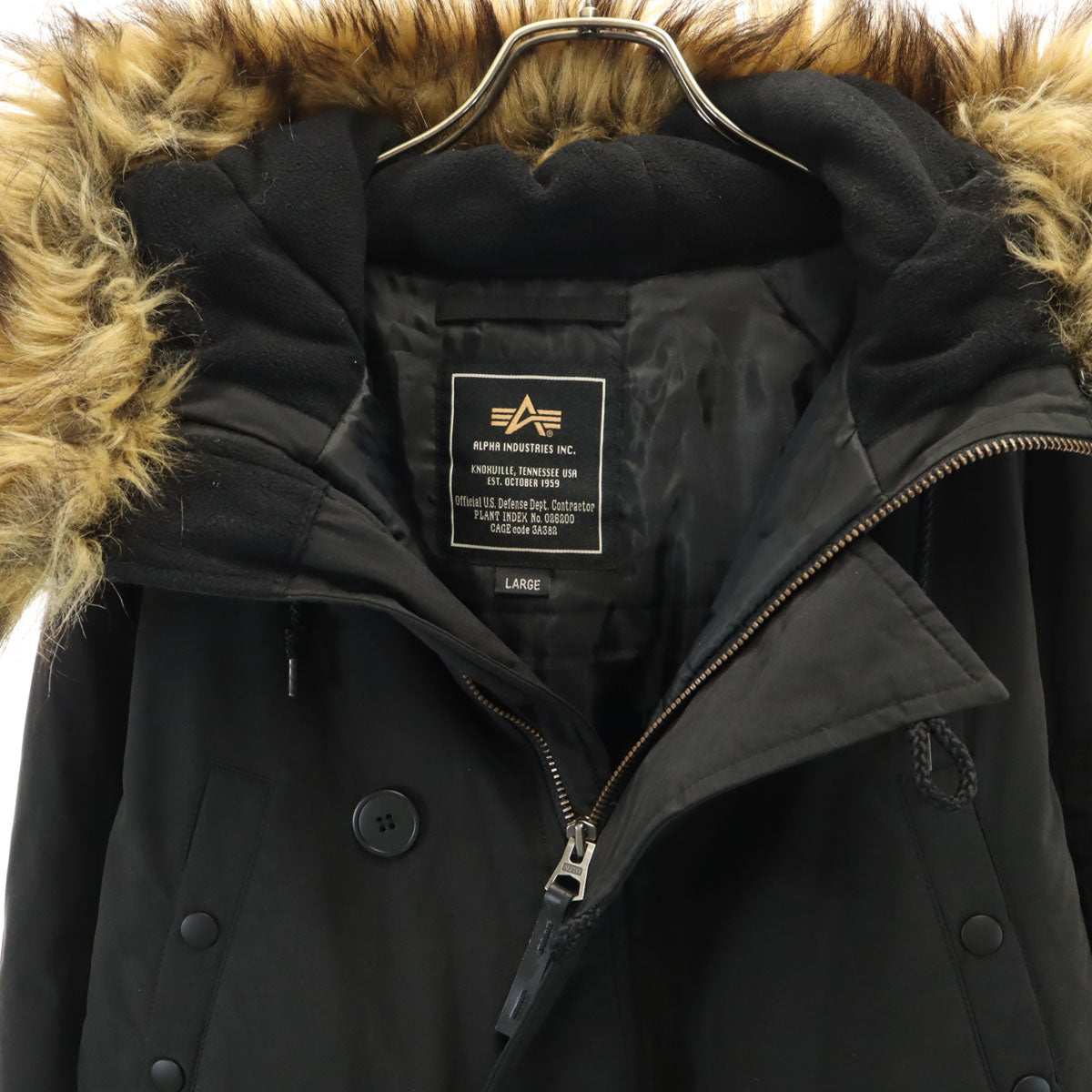 ALPHA INDUSTRIES INC アルファインダストリーズ N-3B フライトジャケット L ブラック メンズ