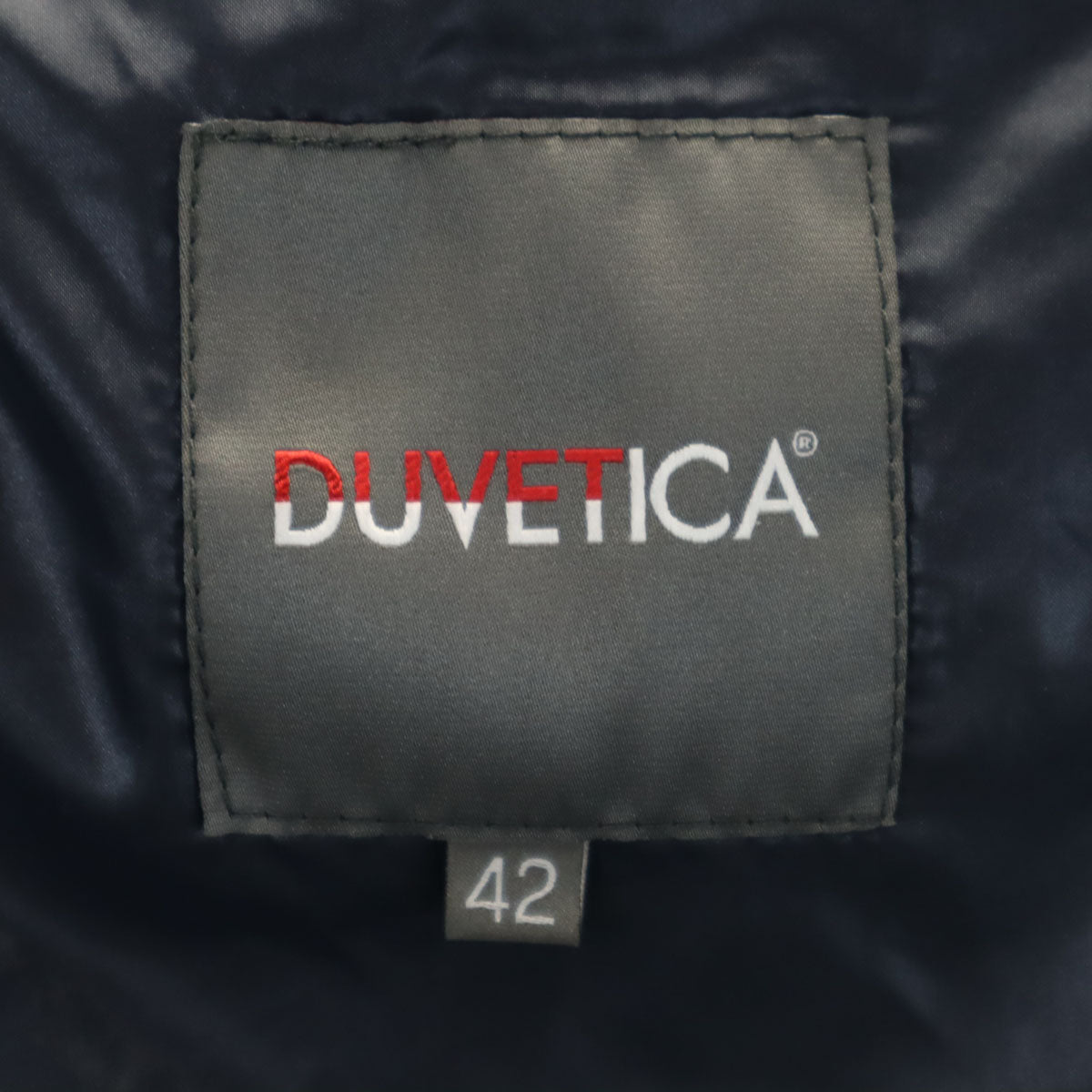 DUVETICA デュベティカ ブルガリア製 ダウンコート 42 ネイビー レディース