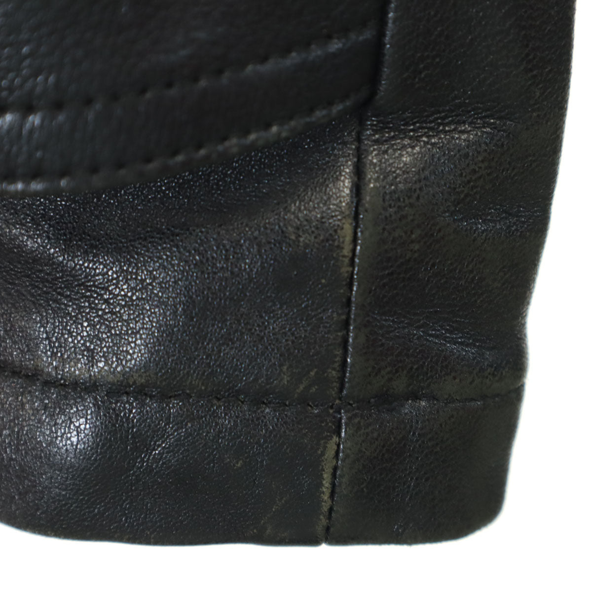 BURBERRY BLACK LABEL バーバリーブラックレーベル ファー付き レザーコート L ブラック 三陽商会 メンズ