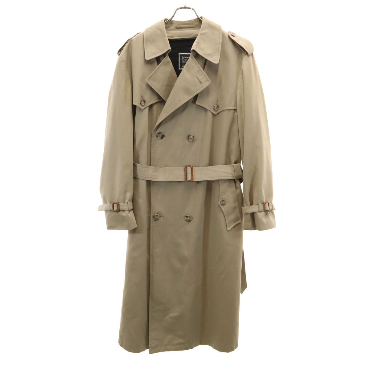 Christian Dior MONSIEUR クリスチャンディオール ムッシュ 90s オールド トレンチコート 42R グレージュ ライナー付き メンズ