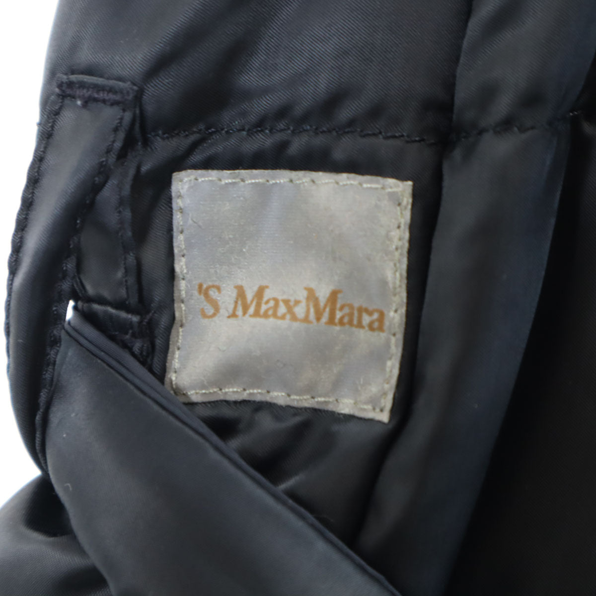 S Max Mara エスマックスマーラ ロング ダウンベスト 36 ネイビー系 レディース