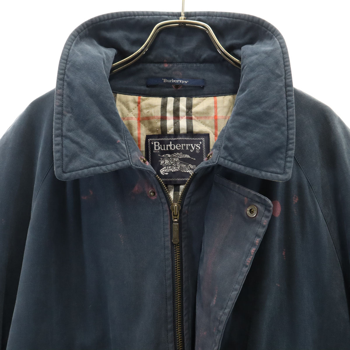 Burberrys バーバリーズ 90s オールド ステンカラーコート ネイビー系 メンズ