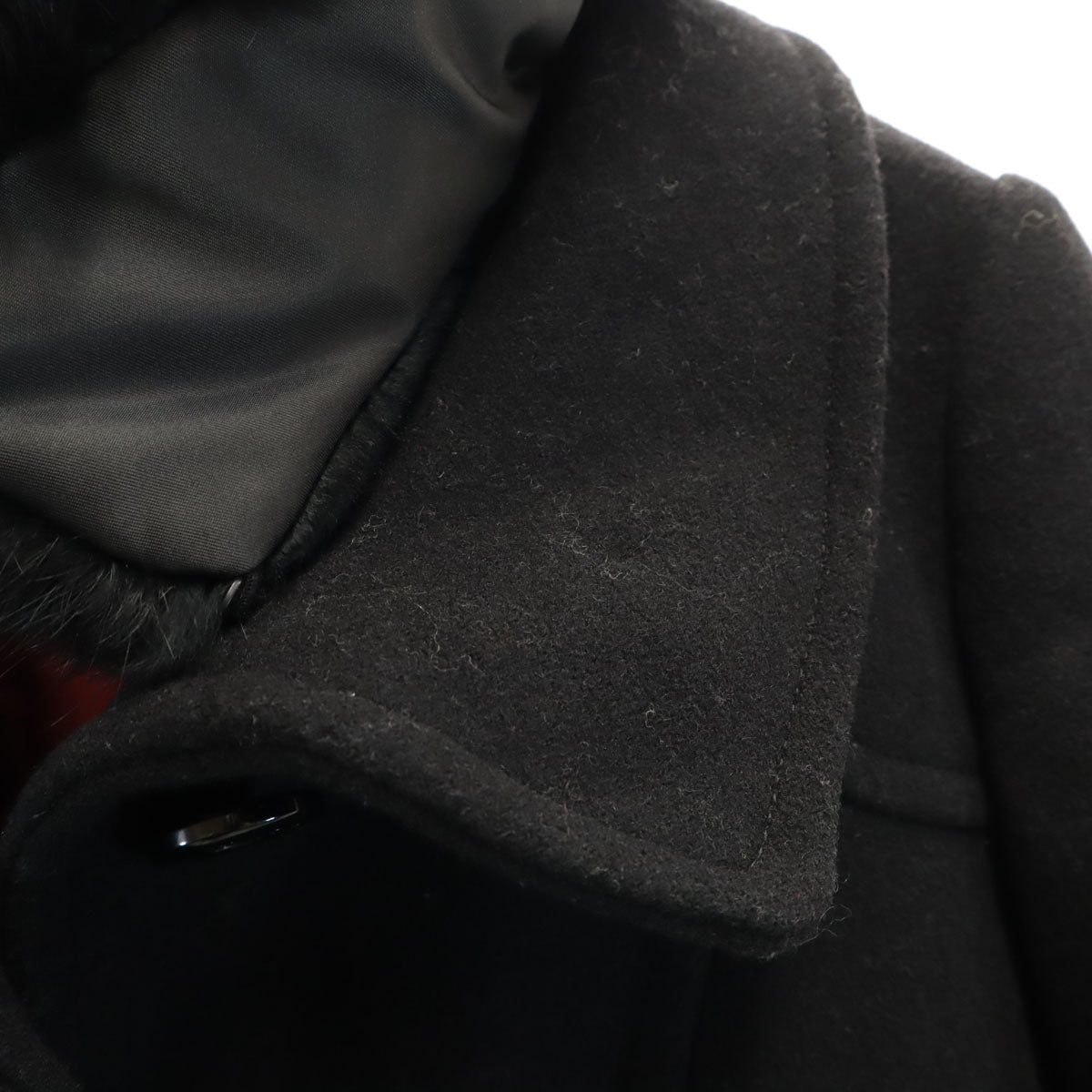 BLUE LABEL CRESTBRIDGE ブルーレーベルクレストブリッジ ウールブレンド コート 36 ブラック系 三陽商会 レディース