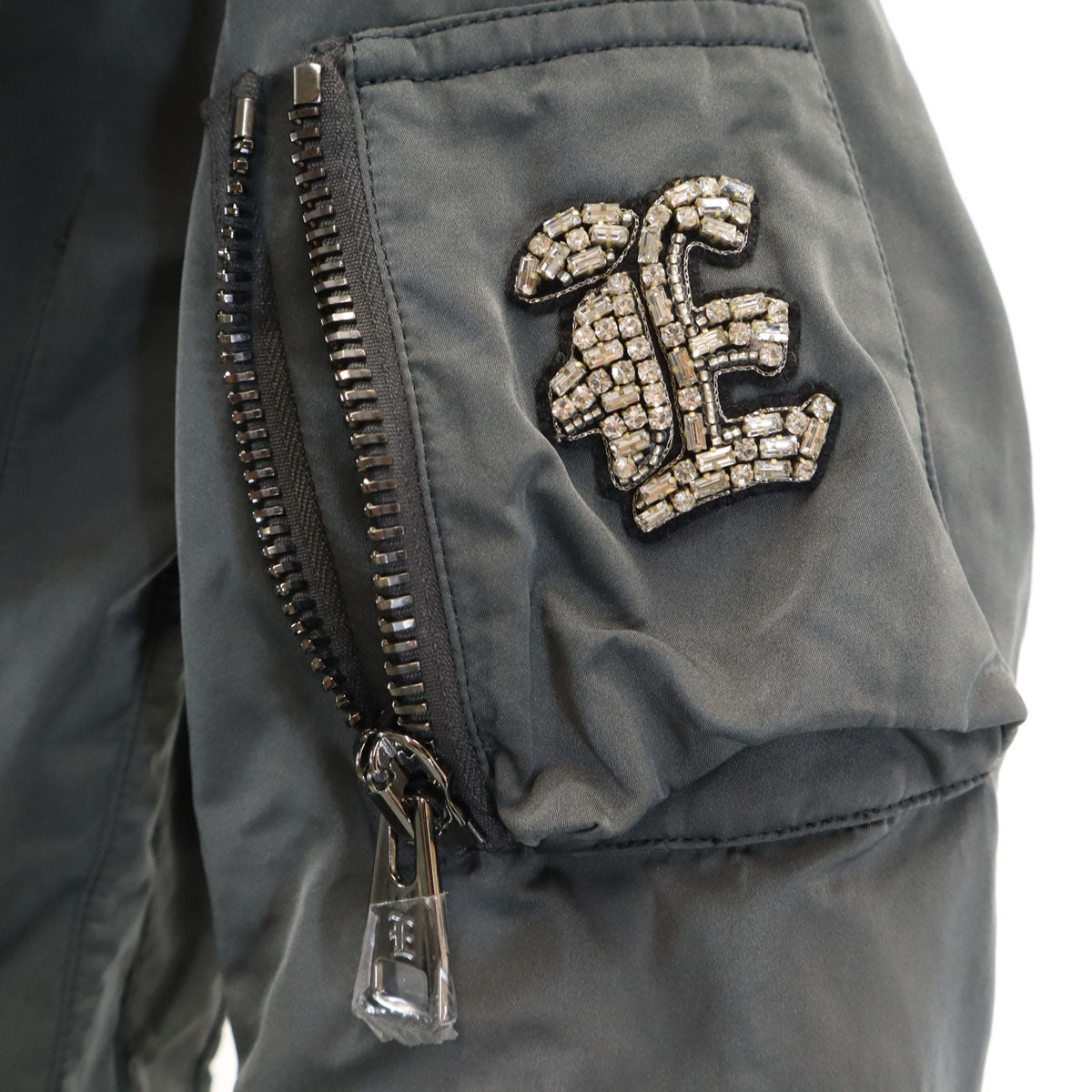 ERMANNO SCERVINO エルマンノ シェルヴィーノ イタリア製 中綿コート 38 チャコールグレー レディース