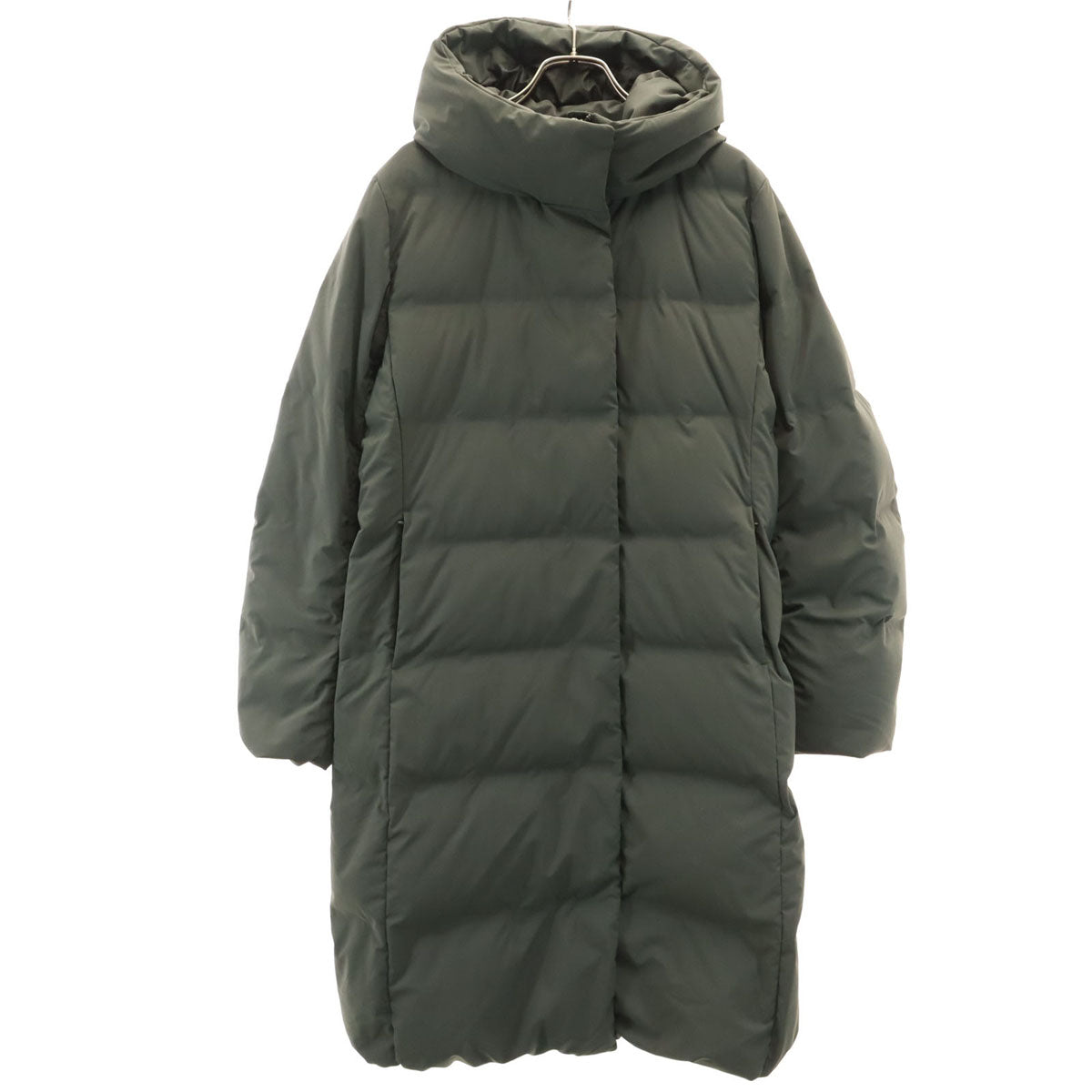 UNIQLO ユニクロ シームレス ダウンコート L カーキ レディース