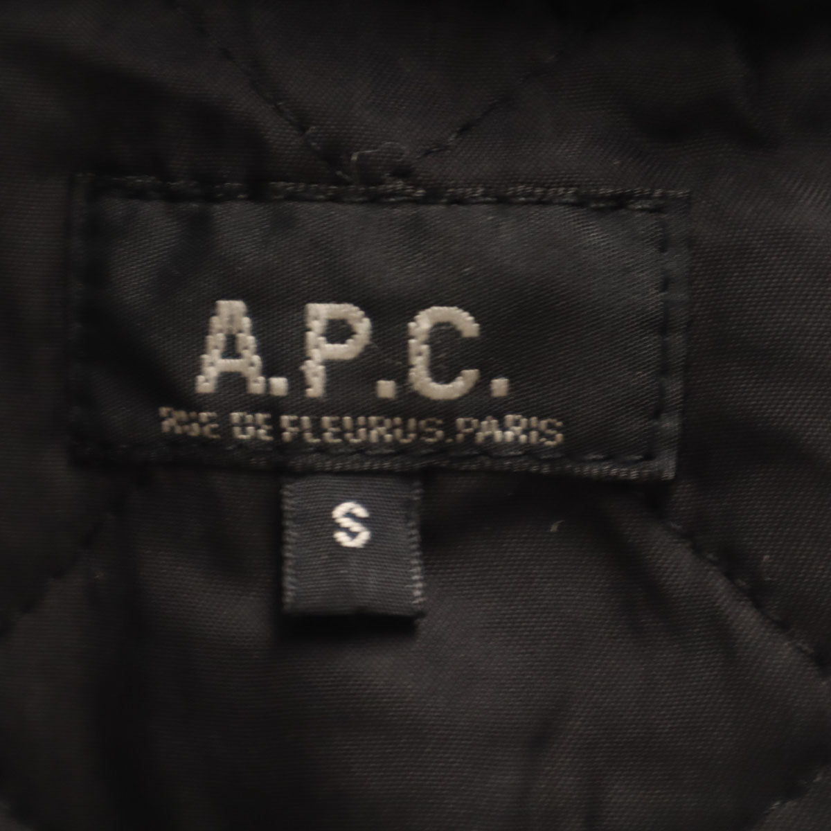 A.P.C. アーペーセー フランス製 牛革 スエード レザーコート S ブラック 裏キルティング メンズ