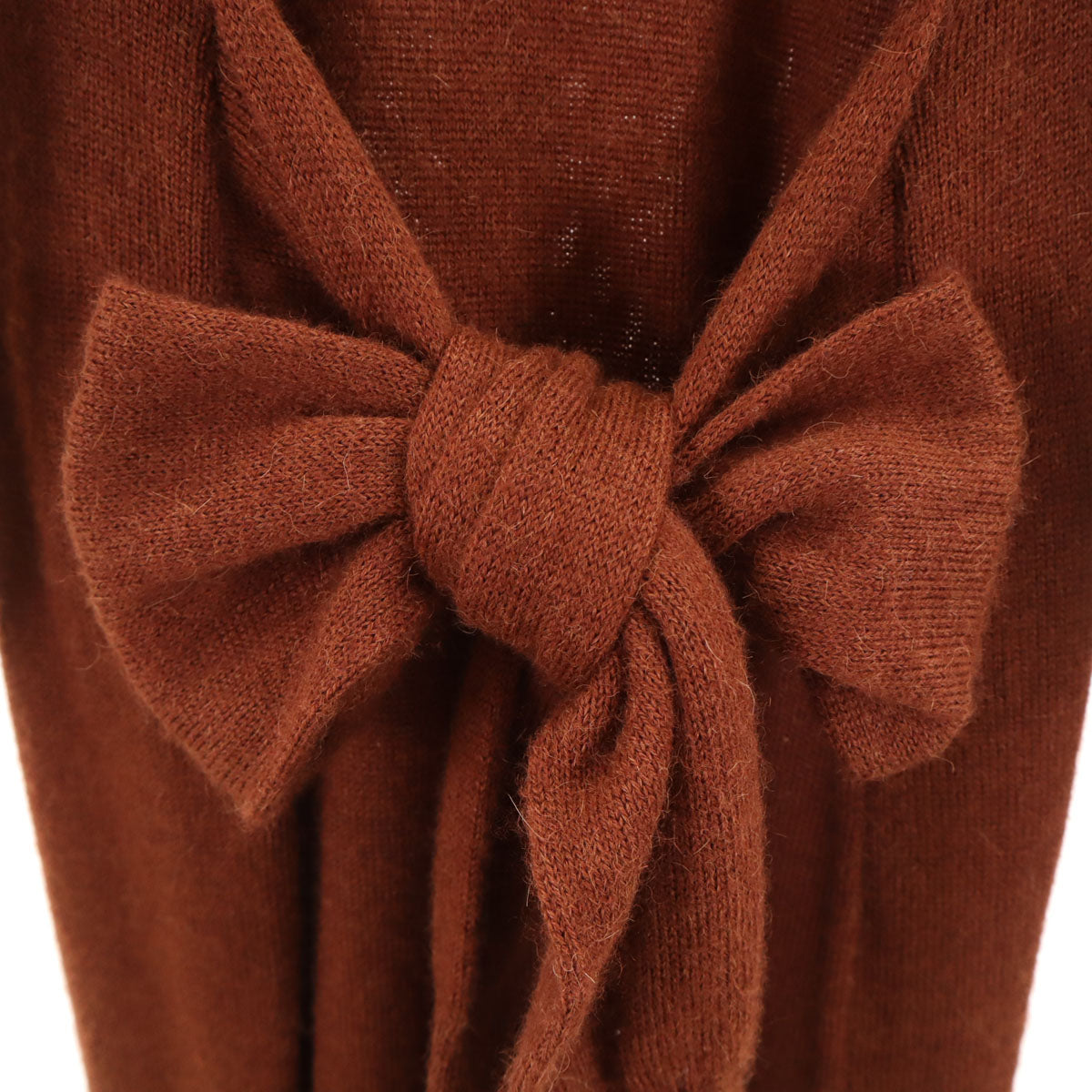 SAYAKA DAVIS サヤカ デイヴィス アルパカ 長袖 ニット ロングワンピース P ブラウン レディース