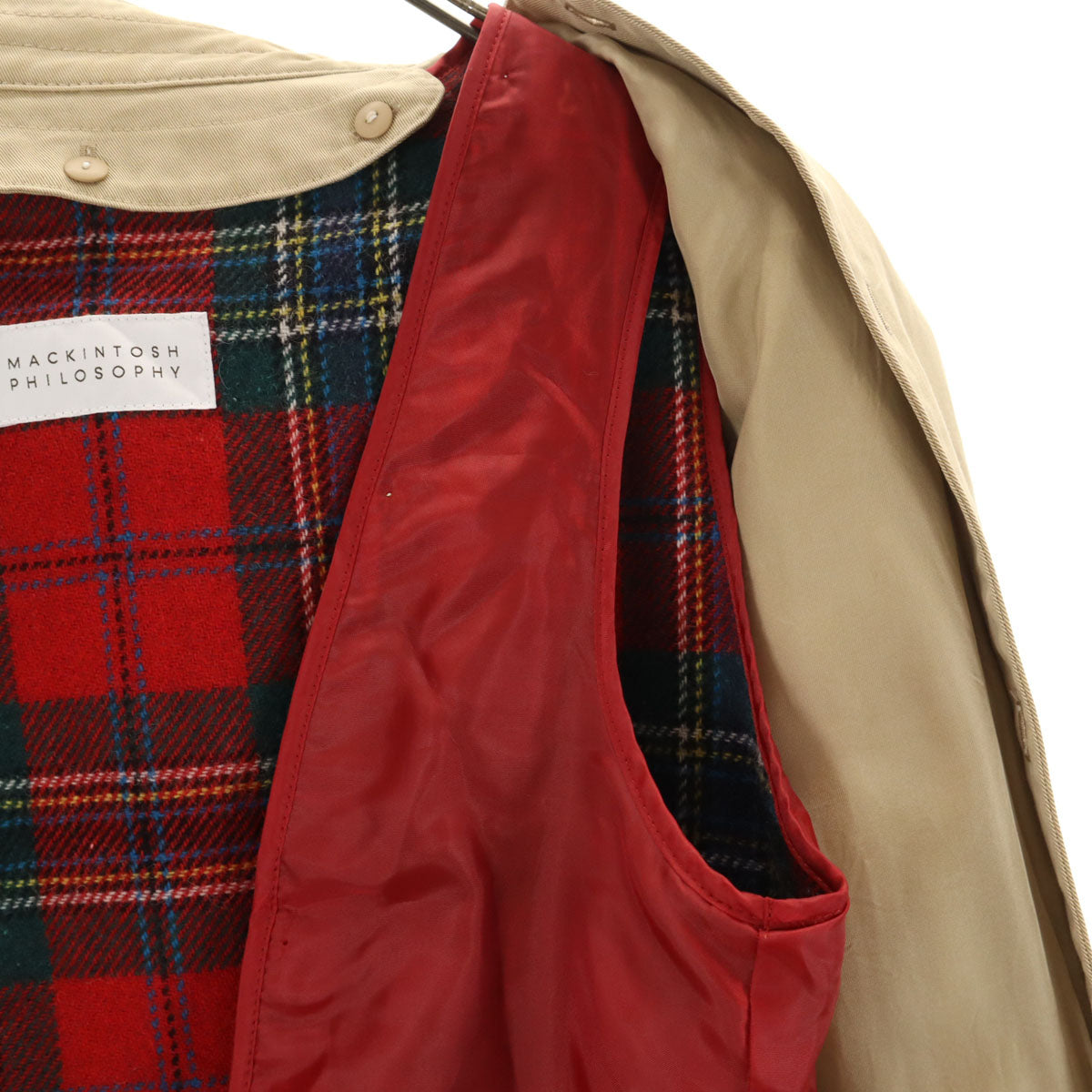MACKINTOSH PHILOSOPHY マッキントッシュフィロソフィー トレンチコート 36 ベージュ ベストライナー付き レディース