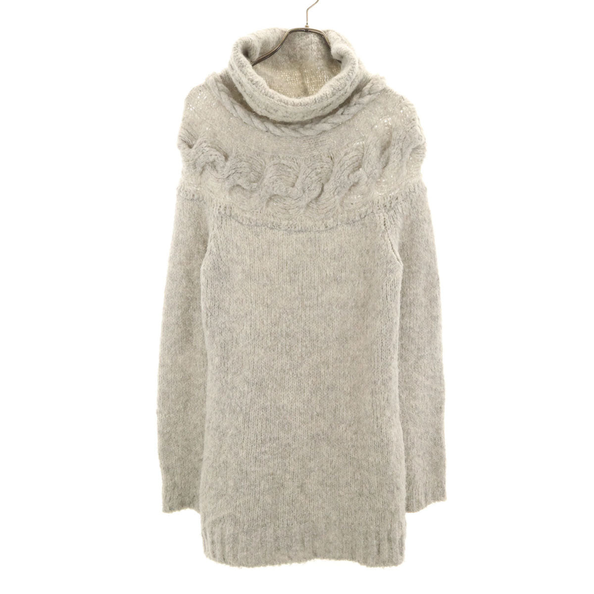 DIESEL ディーゼル 長袖 ニット ワンピース XS グレー系 レディース