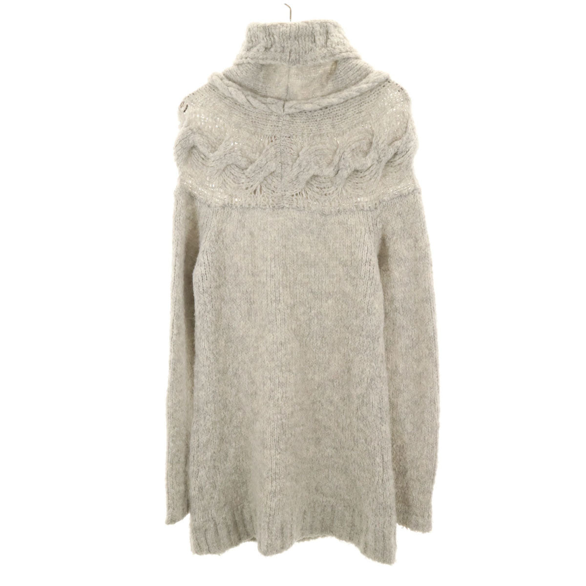 DIESEL ディーゼル 長袖 ニット ワンピース XS グレー系 レディース