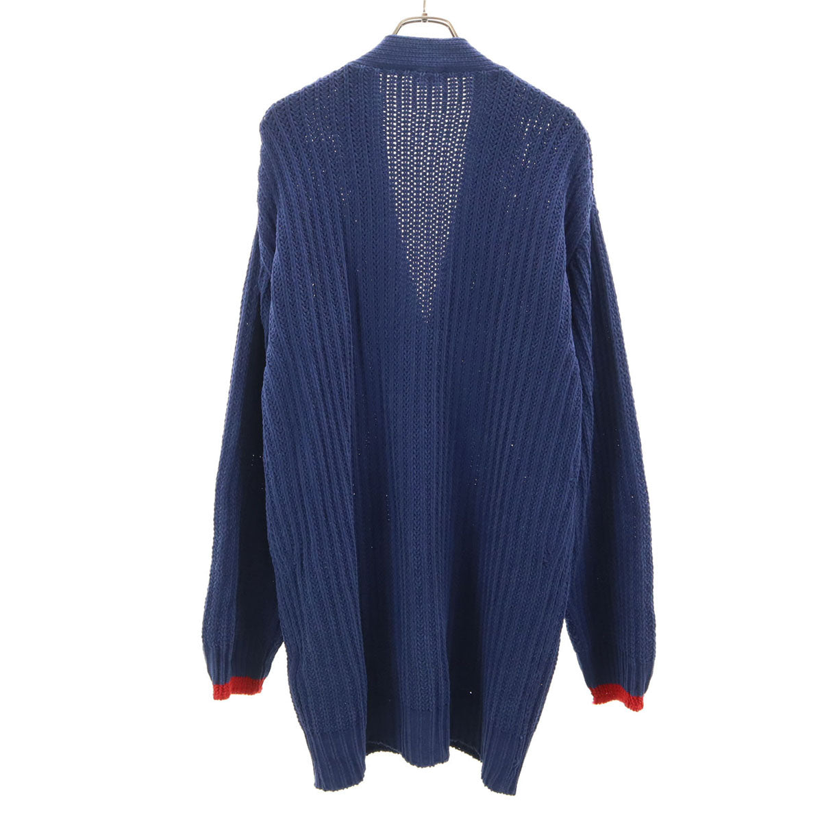 美品 DIESEL ディーゼル イタリア製 長袖 ニットカーディガン M ブルー メンズ