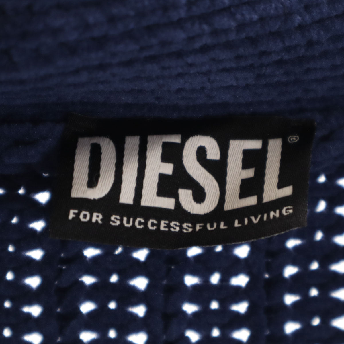 美品 DIESEL ディーゼル イタリア製 長袖 ニットカーディガン M ブルー メンズ