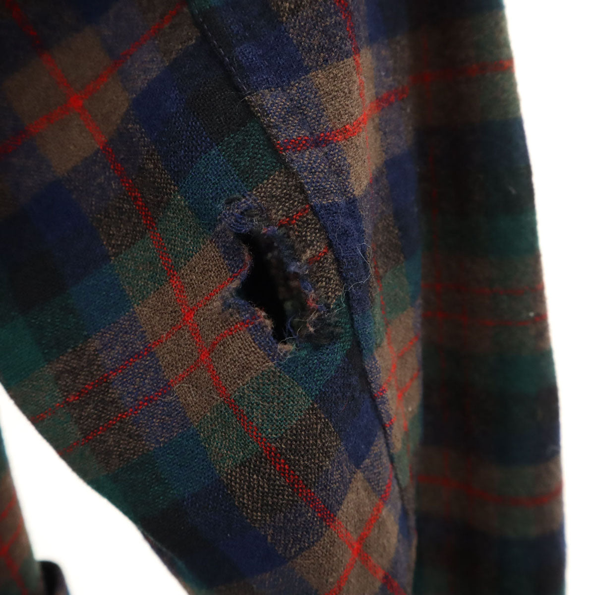 PENDLETON ペンドルトン 70s USA製 ヴィンテージ チェック 長袖 ガウン M ブラウン系 メンズ