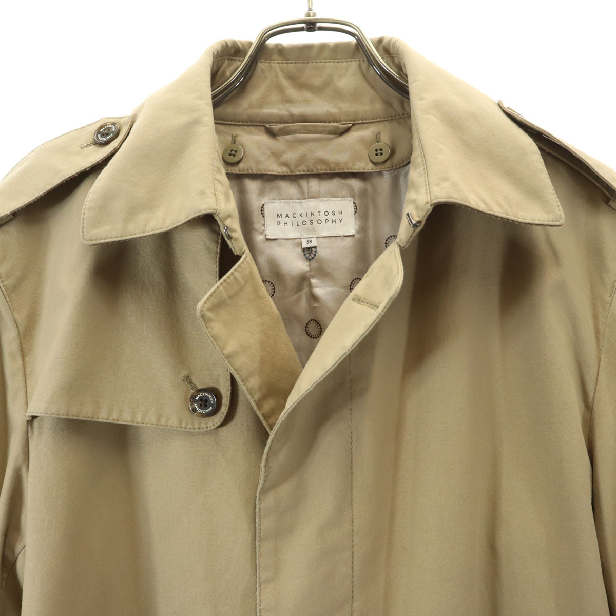 MACKINTOSH PHILOSOPHY マッキントッシュフィロソフィー トレンチコート 38 ベージュ ベストライナー付き メンズ