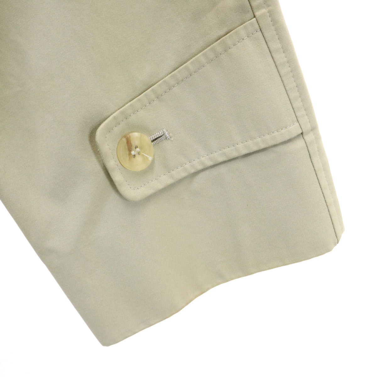 Aquascutum アクアスキュータム イングランド製 ステンカラーコート グレージュ メンズ