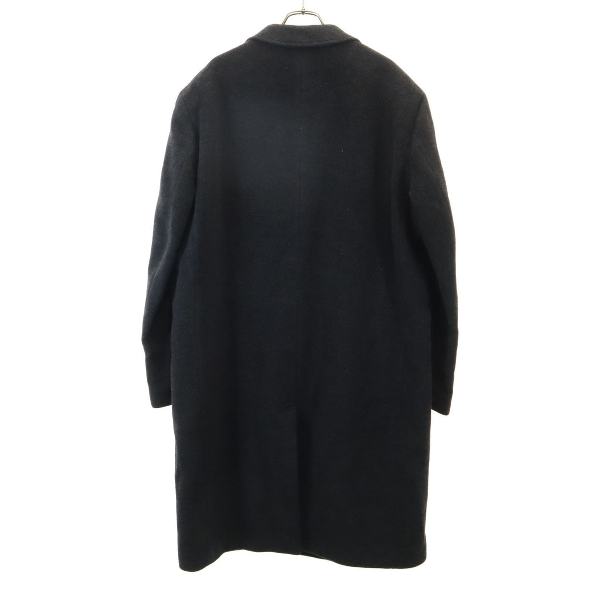 agnes b. homme アニエスベーオム フランス製 メルトン チェスターコート 3 チャコールグレー メンズ