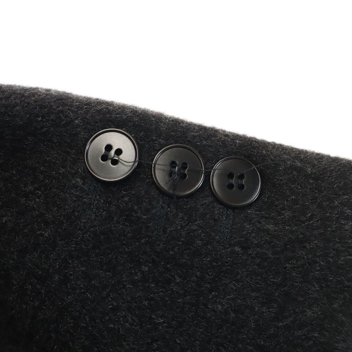 agnes b. homme アニエスベーオム フランス製 メルトン チェスターコート 3 チャコールグレー メンズ