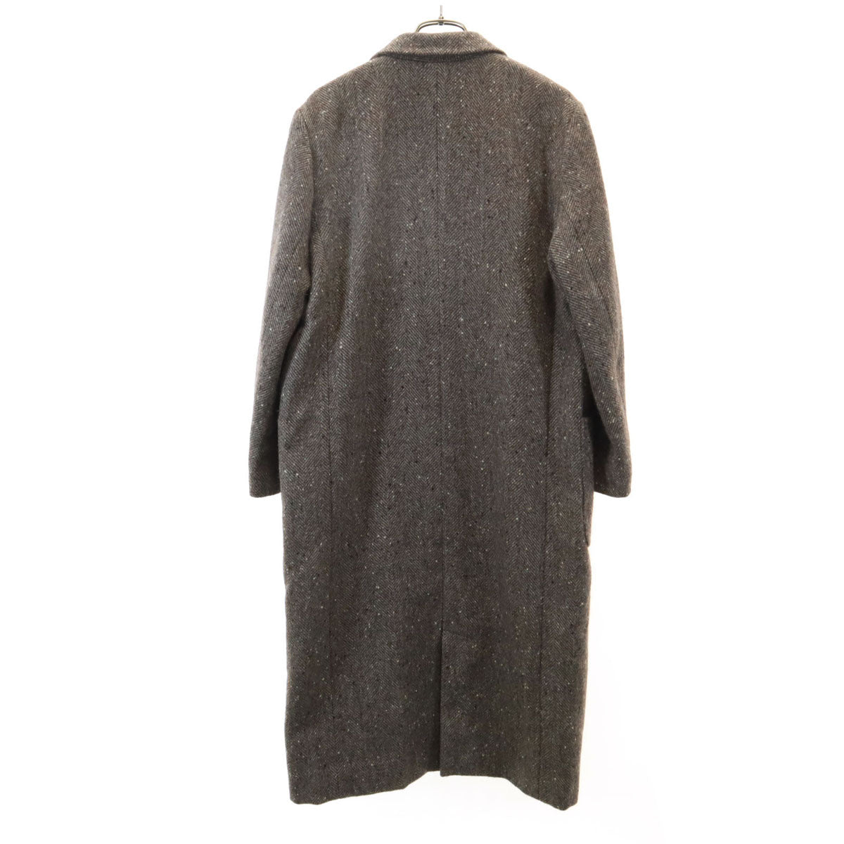 miss chloe ミスクロエ 日本製 アルパカブレンド ツイード アルスター コート 40 ブラウン ネップ レディース