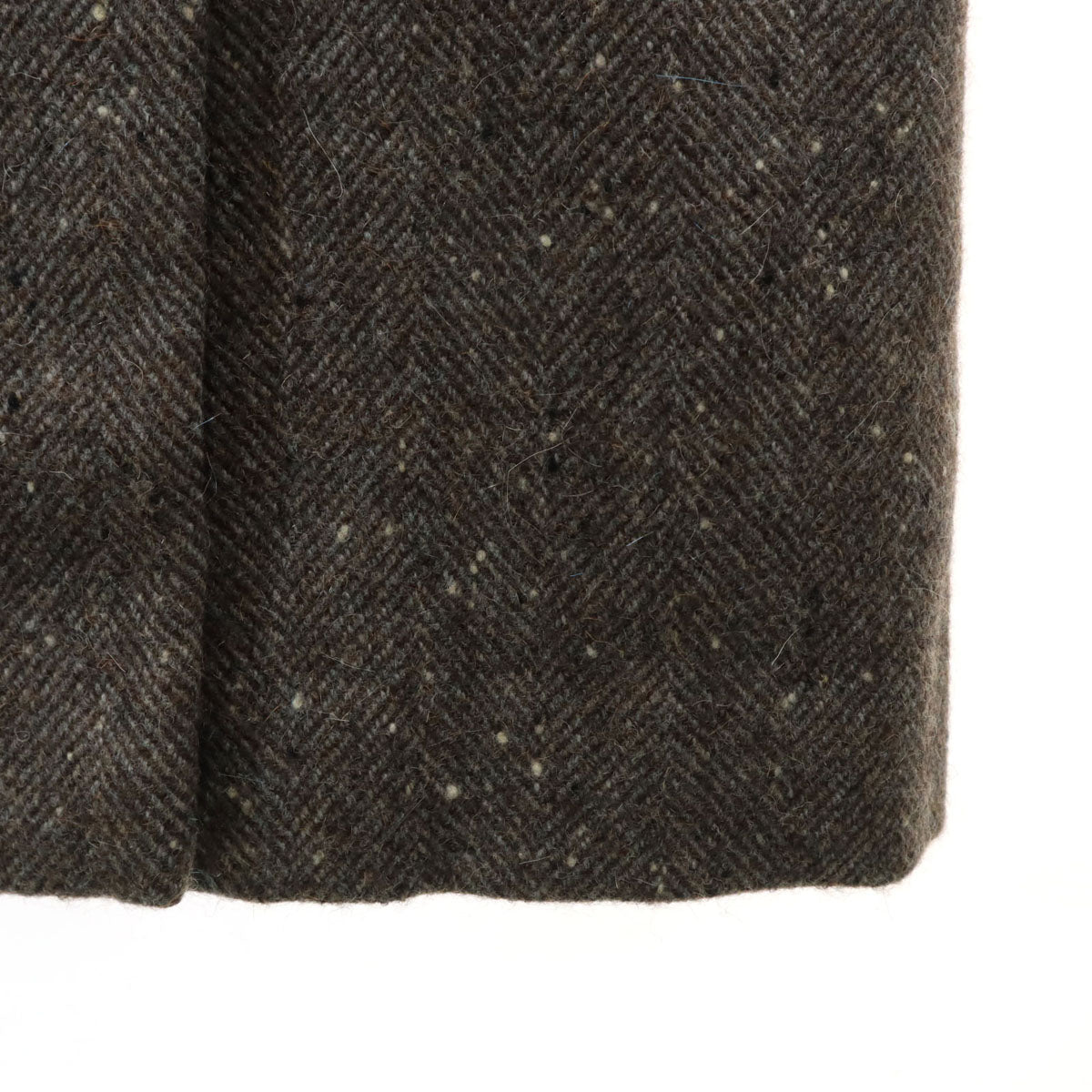 miss chloe ミスクロエ 日本製 アルパカブレンド ツイード アルスター コート 40 ブラウン ネップ レディース